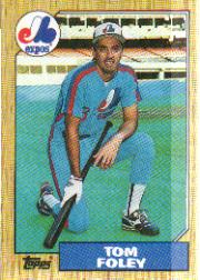 1987 Topps Baseball Cards      078      Tom Foley